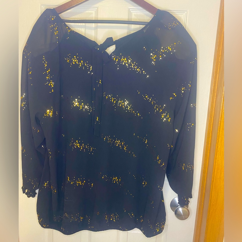 NY Collection beautiful dressy blouse. Size 3X. Worn once, in great shape!!
